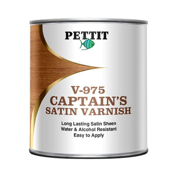 Pettit Paint Pettit Captain's Satin Sheen Varnish- Quart - $64.99 at Wholesale Marine