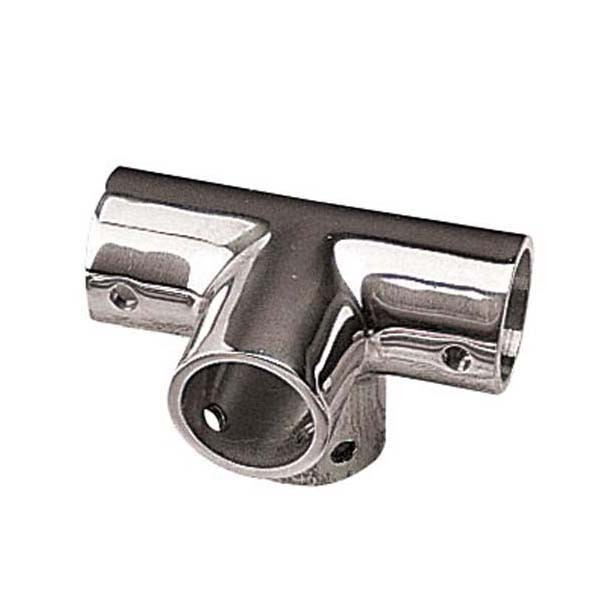 Sea Dog 4-Way Corner Fitting Stainless Steel Hand Rail Tee