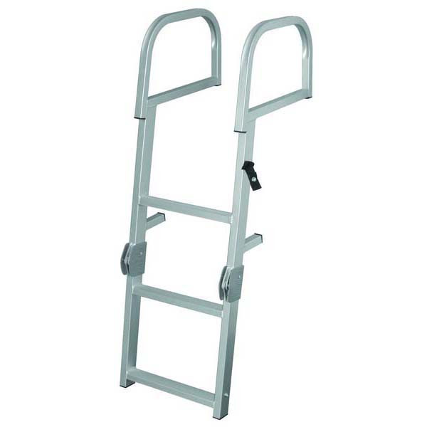 JIF 3-Step Pontoon Transom Folding Ladder
