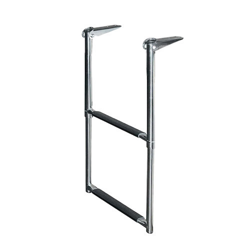 JIF Over Platform Telescoping Stainless Steel Ladder