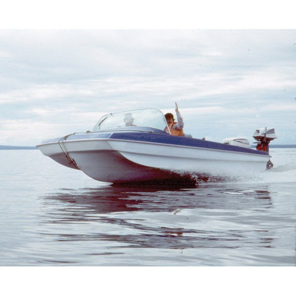 Modified Tri-Hull Boat Cover Outboard 16'5" to 17'4" Length 86" Beam