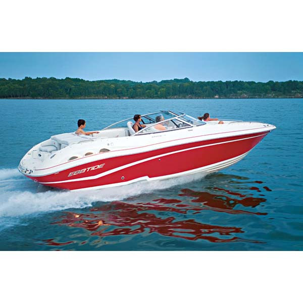 V-Hull Bow Rider Boat Cover O/B Ext Platform 18'5'' to 19'4'' Length 102" Beam