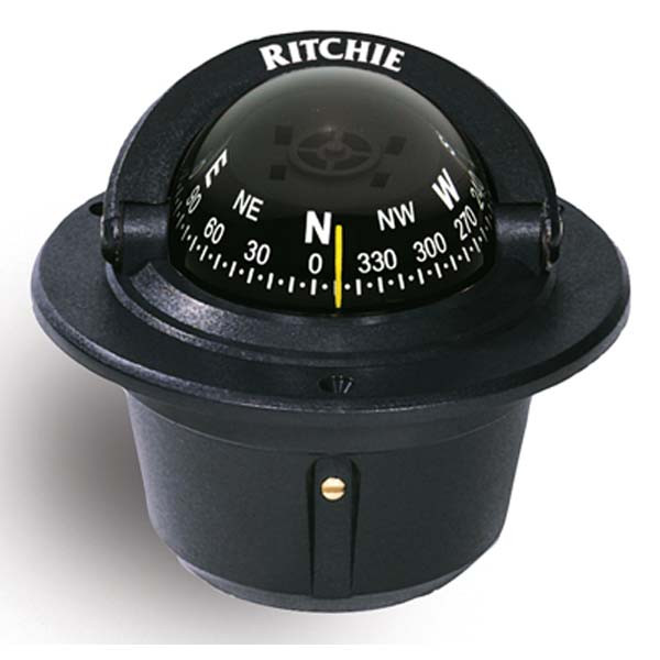 Ritchie F-50 Explorer Compass (Flush Mount) - Black