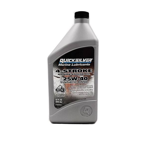 Quicksilver 25W-40 4-Stroke Synthetic Marine Oil