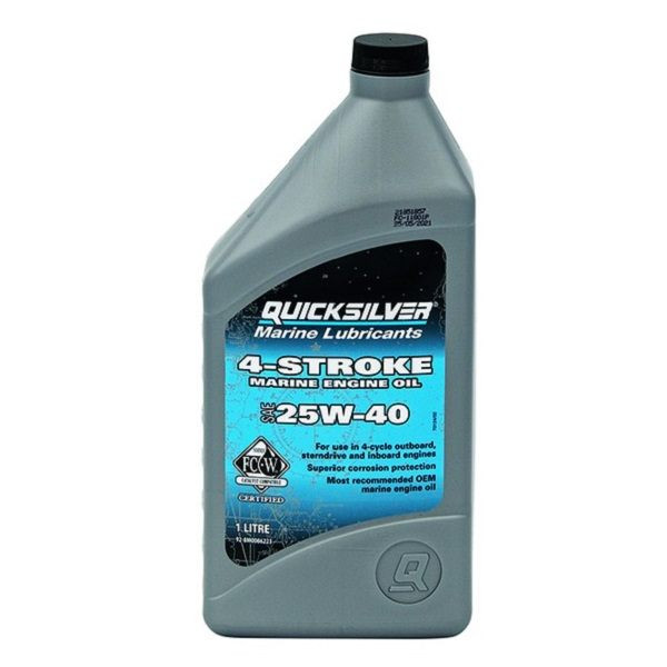 Quicksilver 25W-40 4-Stroke Conventional Marine Oil