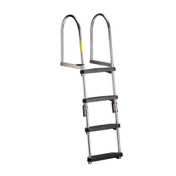 Garelick Premium Folding Pontoon Transom Boarding Ladder