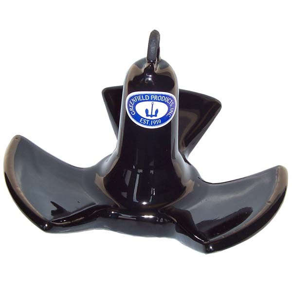 Greenfield Rubber Coated River Anchor - Black