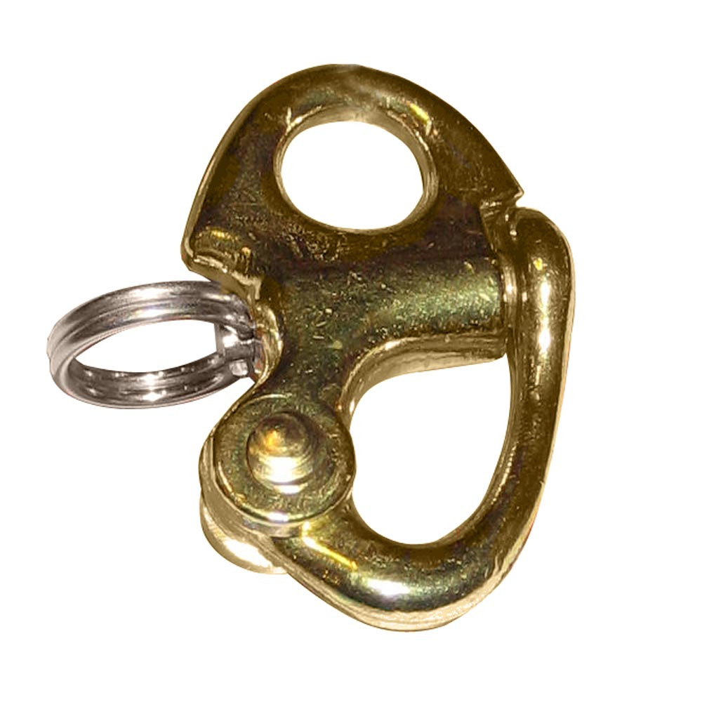 Ronstan Brass Snap Shackle - Fixed Bail - 41.5mm(1-5/8") Length