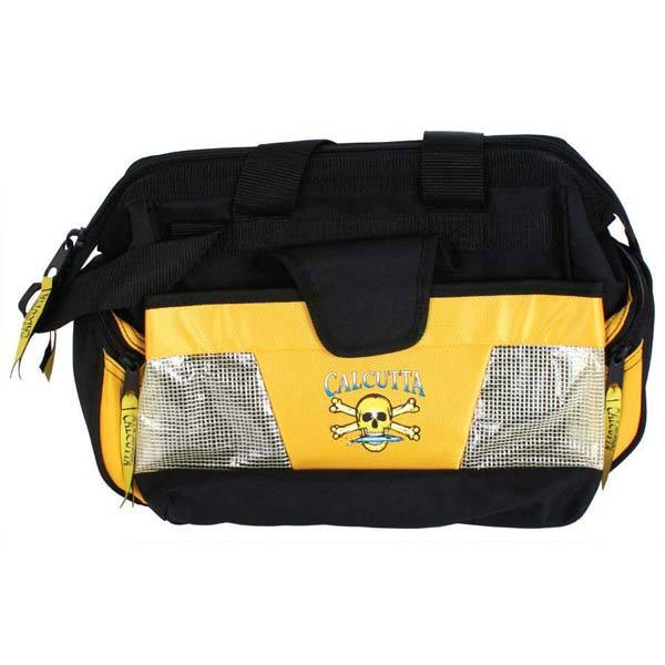 Yellow & Black Widemouth Tackle Bag By Calcutta