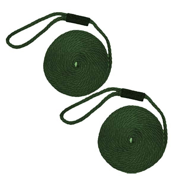 Softlines Boat Fender Line - Pair - Hunter Green