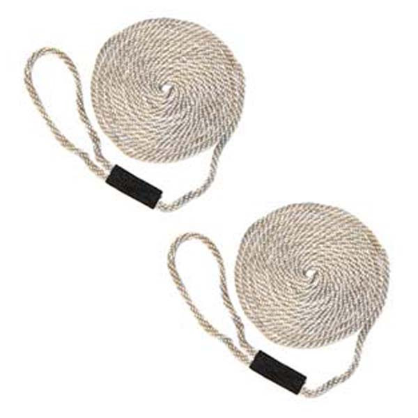 Softlines Boat Fender Lines - Pair - Silver