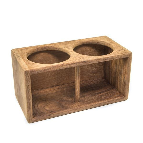 Whitecap Teak Two-Drink Rack