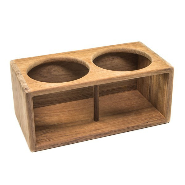 Whitecap Teak Two Drink Insulated Rack