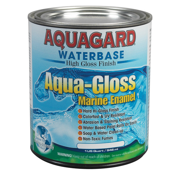 Aquagard Aqua-Gloss Water-Based Marine Enamel - Quart