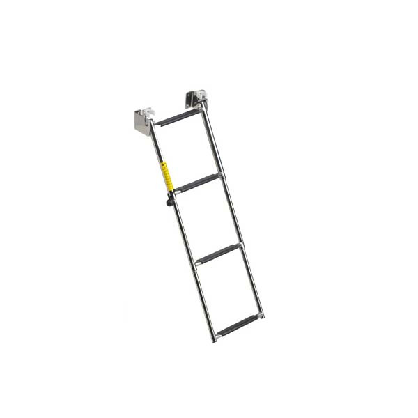 Garelick Telescoping 4-Step Transom Ladder