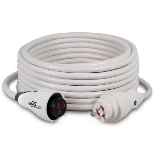 Marinco EEL 50A White Cordset - 125/250V - 50' main image 0