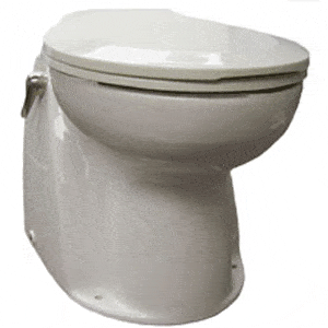 Raritan Atlantes Freedom Wall Switch Marine Toilet- White