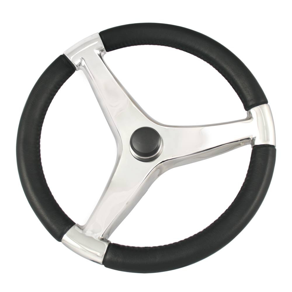 Schmitt & Ongaro Marine Schmitt 7241321FG Evo Pro Stainless Steel Steering Wheel - 13.5" - $192.99 at Wholesale Marine