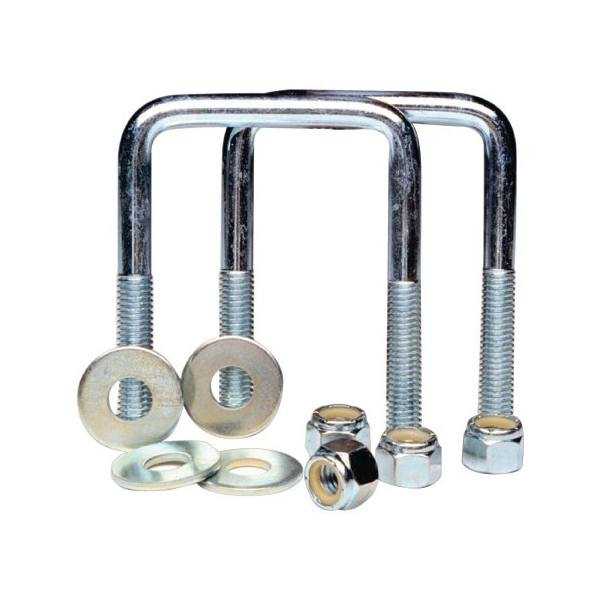 Tie Down Zinc Plated Trailer U-Bolts 3/8"