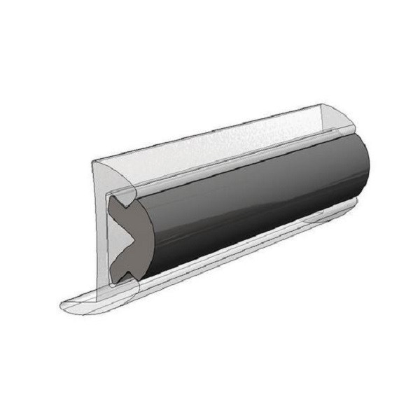 TACO 3/4" x 50 ft Flexible Black Rub Rail Insert