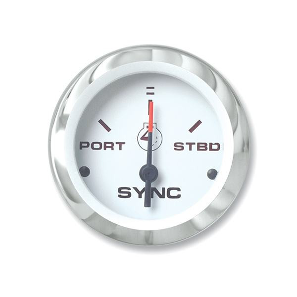 Sierra 65495P Lido Series Engine Sync Gauge