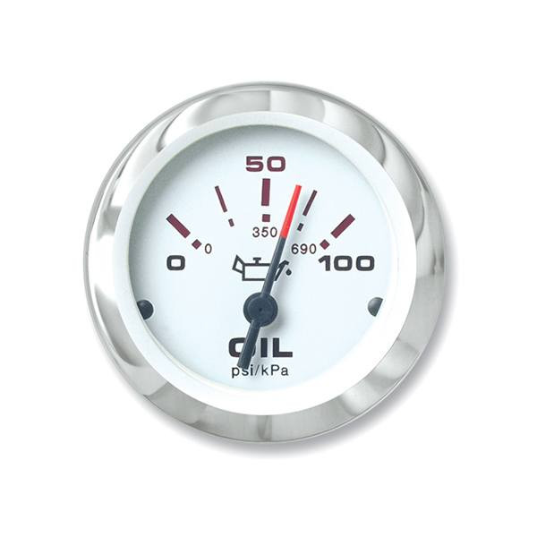 Sierra 65498P Lido Series Oil Pressure Gauge