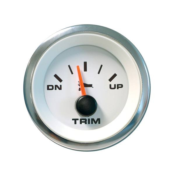 Sierra 62549P White Premier Pro Series Trim Gauge