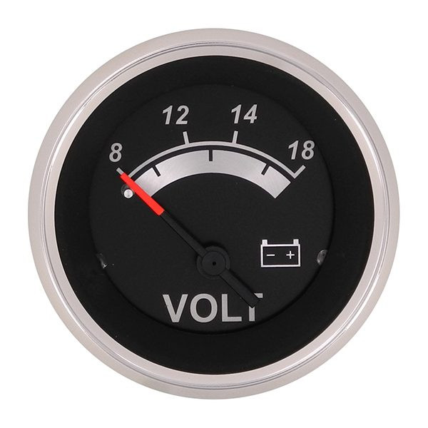 Sierra 67019P Black Sterling Series Voltmeter