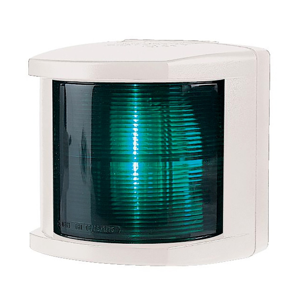 Hella Marine Starboard Navigation Light - White Housing -12V