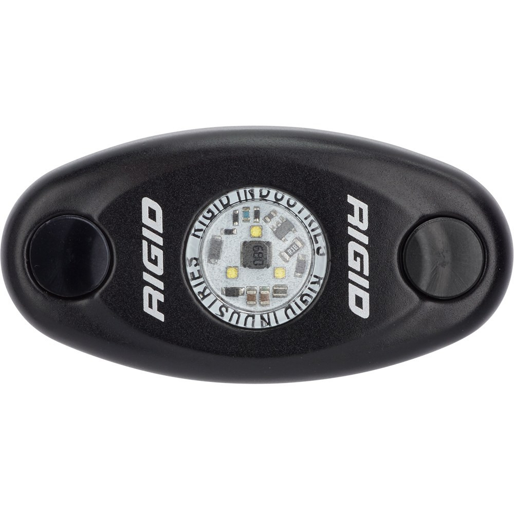 Rigid Industries A-Series Black Low Power LED Light - Single - Amber