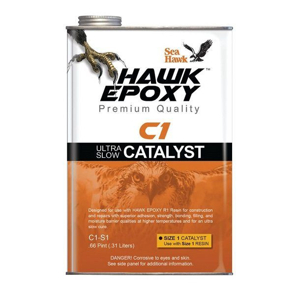 Sea Hawk Hawk Epoxy C1 Ultra Slow Catalyst - $23.99 at Wholesale Marine