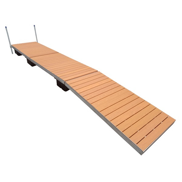 Patriot Docks Floating Dock w/ Brown Aluminum Decking