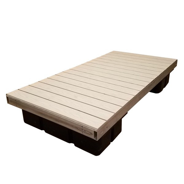 Patriot Docks Floating Platform w/ Gray Aluminum Decking