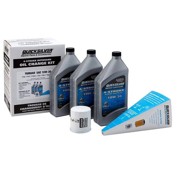 Quicksilver 8M0162421 Yamaha 4-Stroke F30-F70 Oil Change Kit