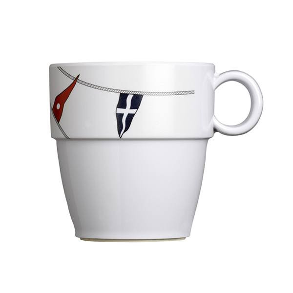 Regata 6 Piece Melamine Non-Slip Coffee Mug Set