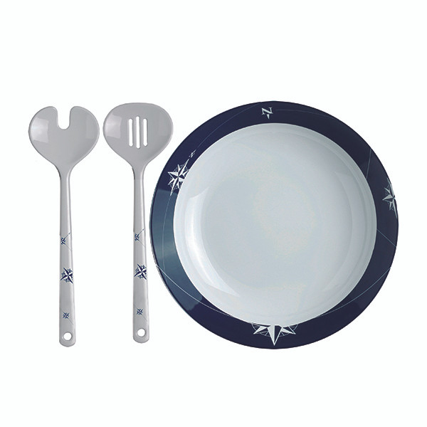 Northwind Melamine Salad Bowl w/ Servers