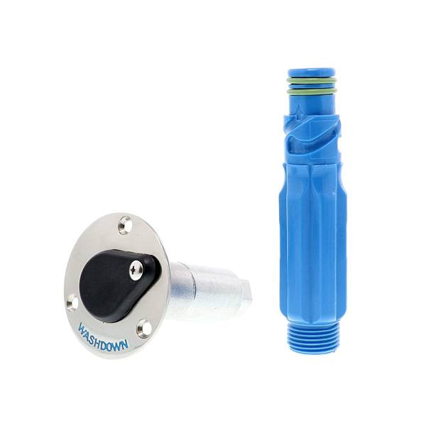 Jabsco Flush Mount Water Hose Deck Fitting