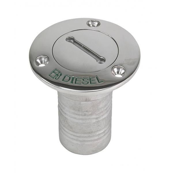 Whitecap Stainless Steel Tapered Hose Deck Fill - Diesel