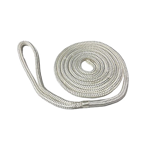 Gen3 Marine Double Braid Nylon Dock Line - White