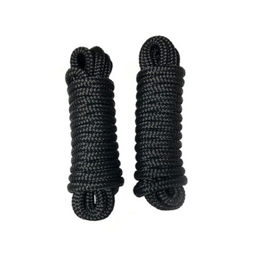 Gen3 Marine Double Braid 1/2" Dock Line - Black (Pair)