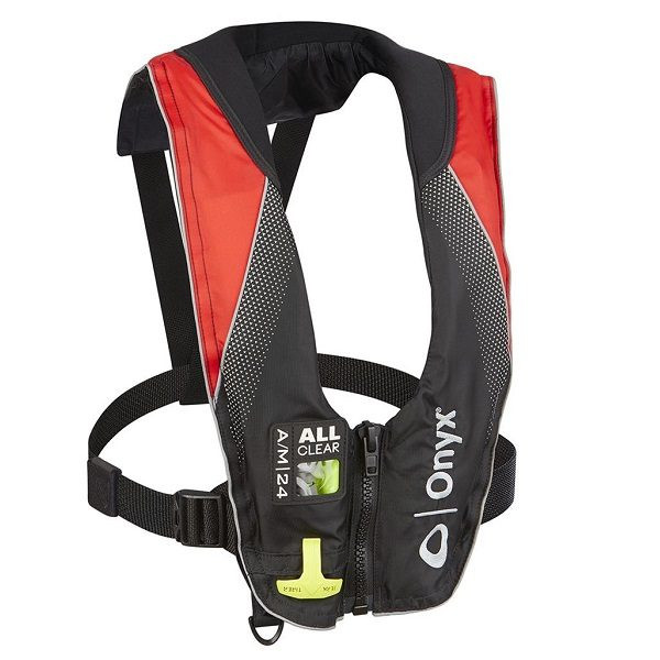 Onyx A/M-24 All Clear Auto/Manual Inflatable Red Life Vest