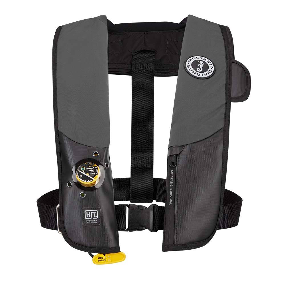 Mustang HIT Inflatable Hydrostatic Inflatable PFD - Grey/Black