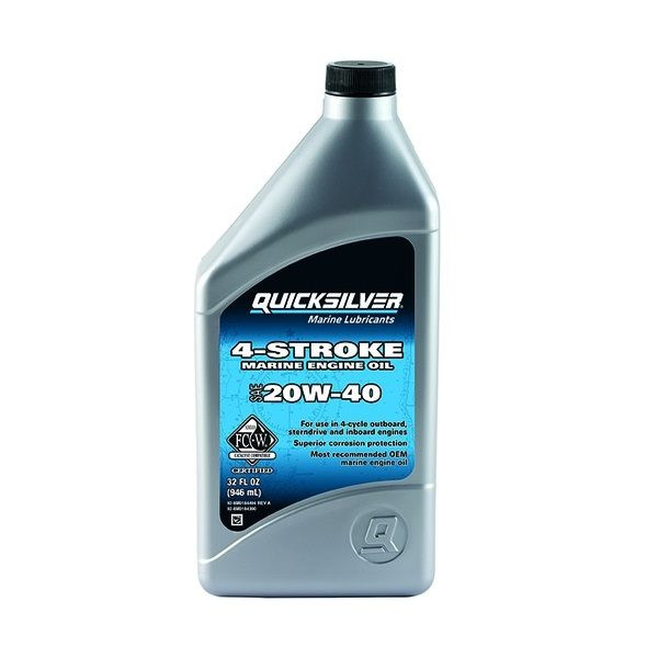 Quicksilver 8M0184390 20W40 4-Stroke Marine Engine Oil