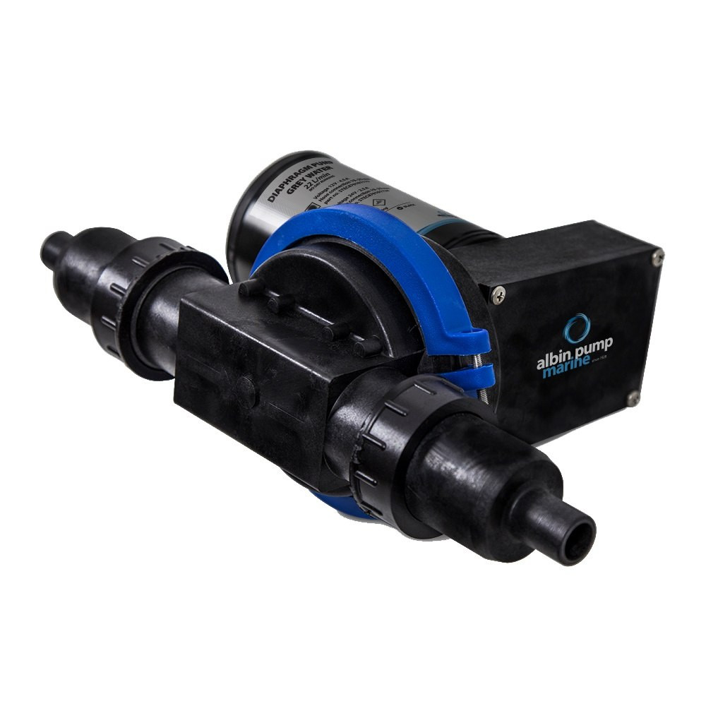 Albin Pump 03-01-001 Waste Water Diaphragm Pump 22L (5.8 GPM) - 12V