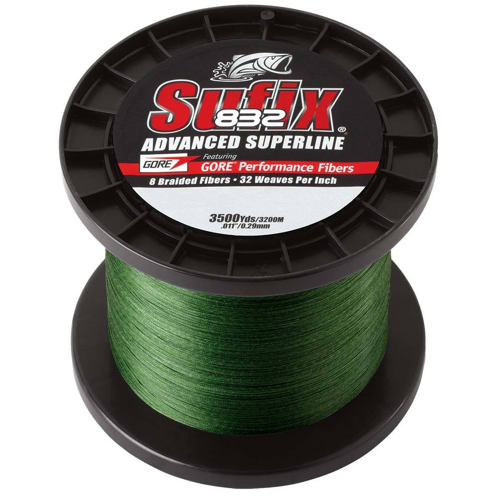 Sufix Sufix 660-430G 832 Advanced Superline Braid - 30lb - Low-Vis Green - 3500 yds - $301.99 at Wholesale Marine