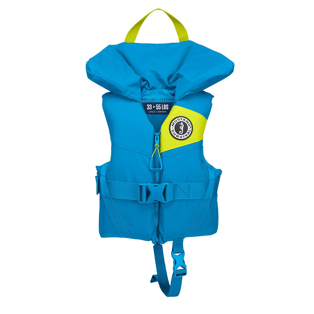 Mustang Lil Legends Child Foam Vest - Azure Blue