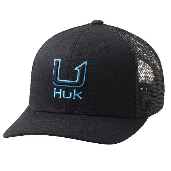 Huk Barb U Trucker Hat - Black