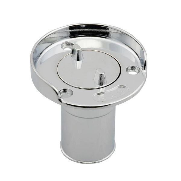 Whitecap 1-1/2" Gas Hose Deck Fill w/Splash Shield