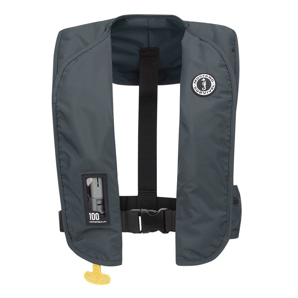 Mustang MD2030-191-0-202 MIT 100 Convertible Inflatable PFD - Admiral Grey