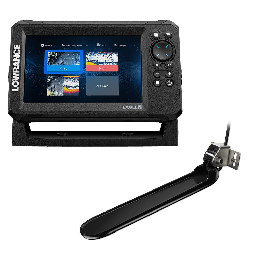 Lowrance Eagle 7 w/TripleShot Transducer  Discover OnBoard Chart